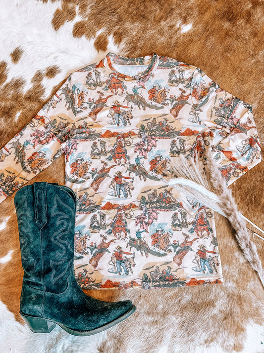 Cowboy Mesh Top
