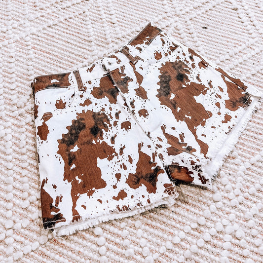 Cow Print Shorts
