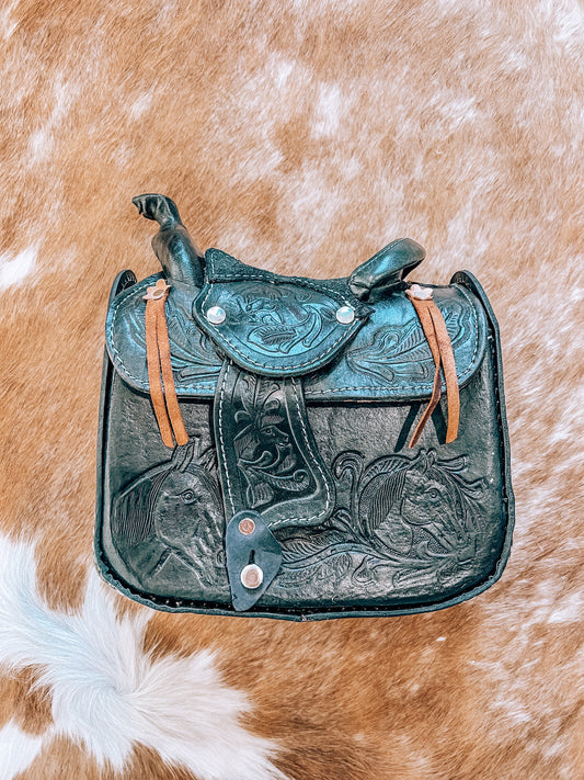 Black Saddle Bag