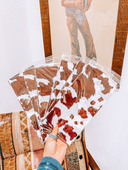 Cow Print Tissue Paper