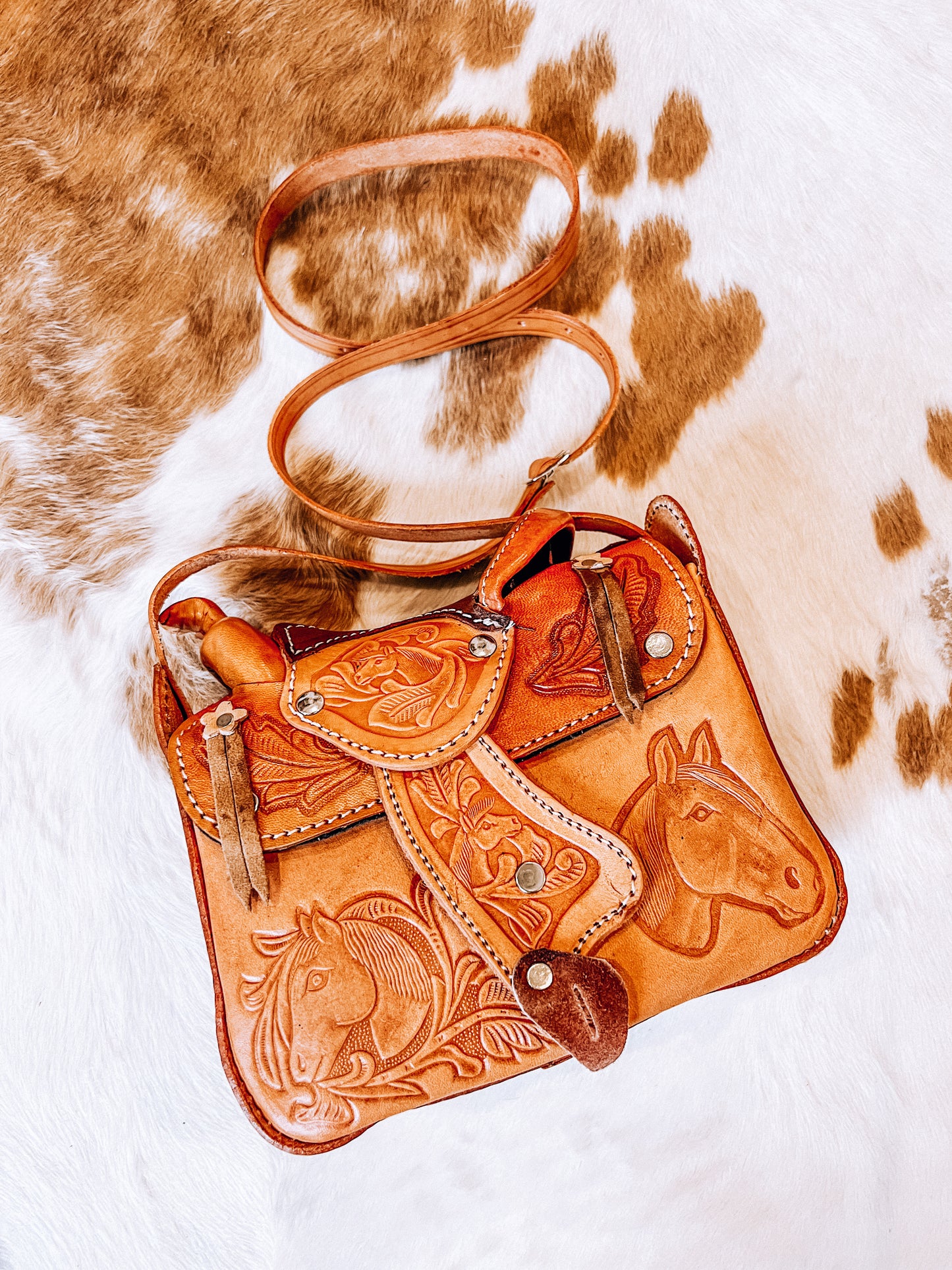 Tan Saddle Bag