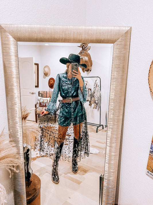 Star Mesh Dress