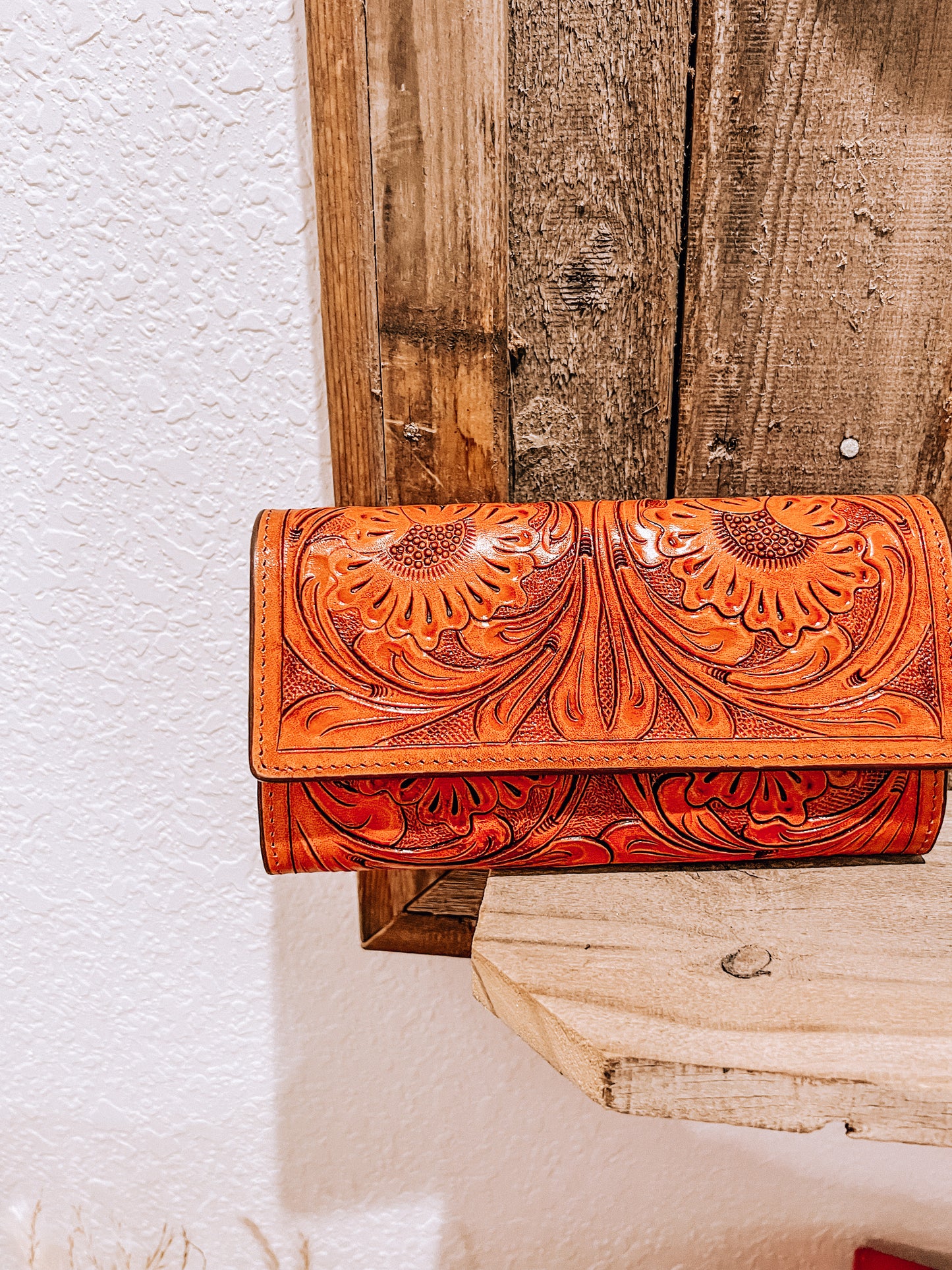 Tooled Leather Wallet