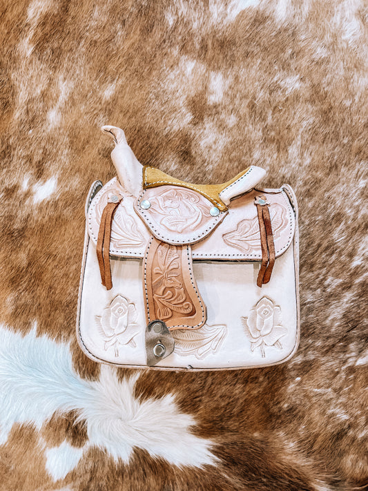 Beige Saddle Bag